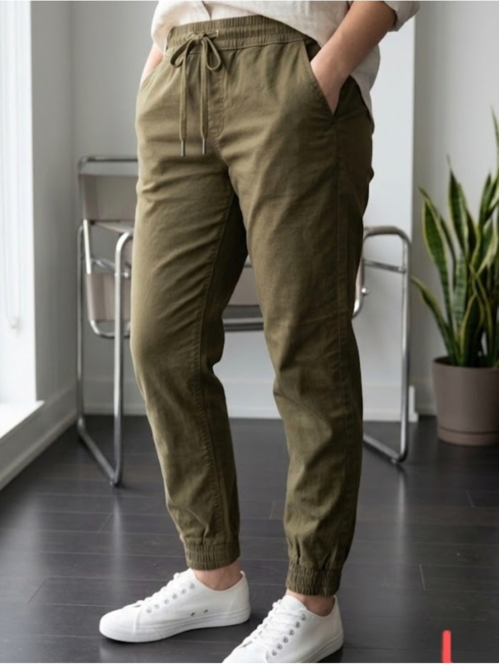 M. Retrod Classic Black Women's Drawstring Joggers